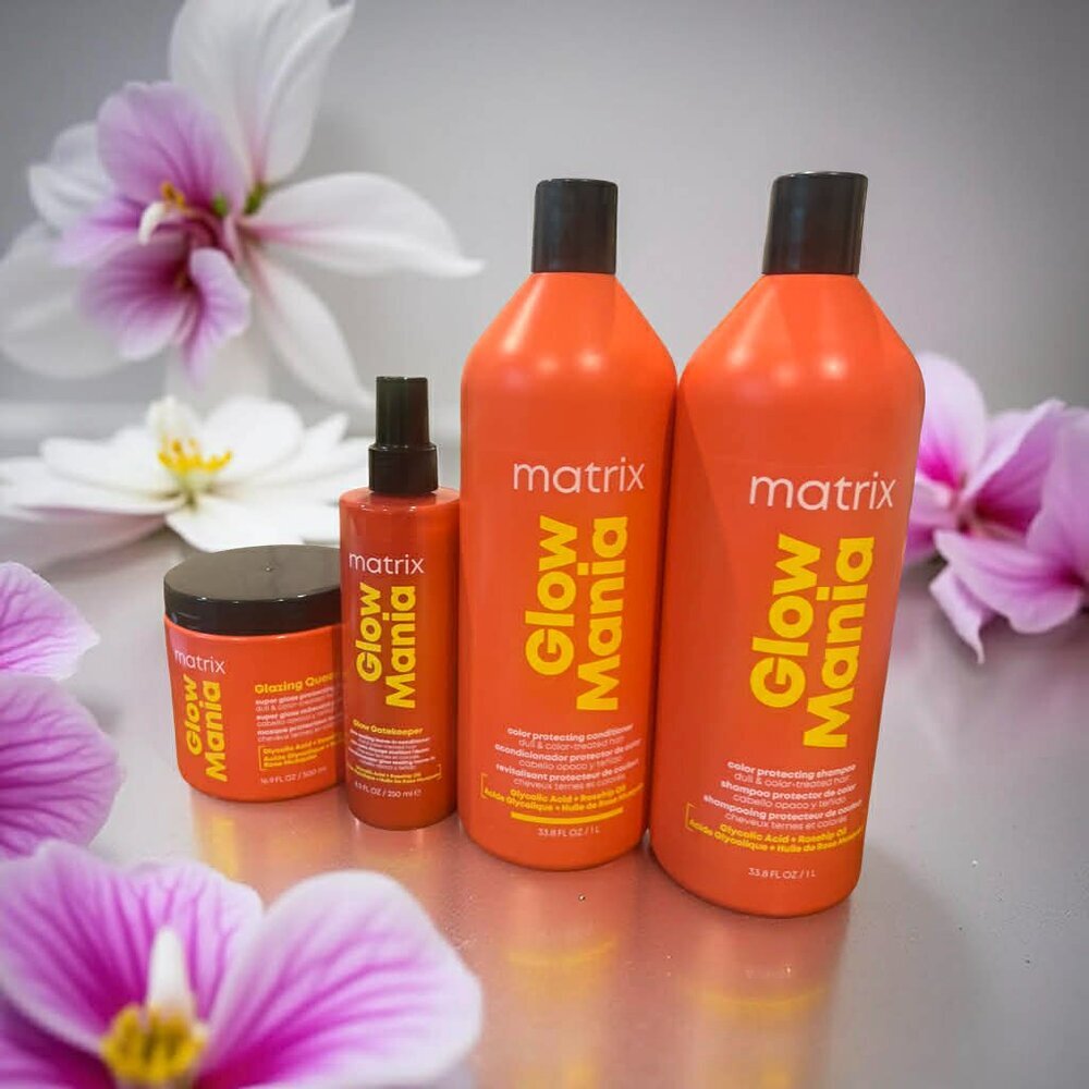 Matrix Glow Mania Color Protecting Shampoo & Conditioner Mask & Leave In Kit